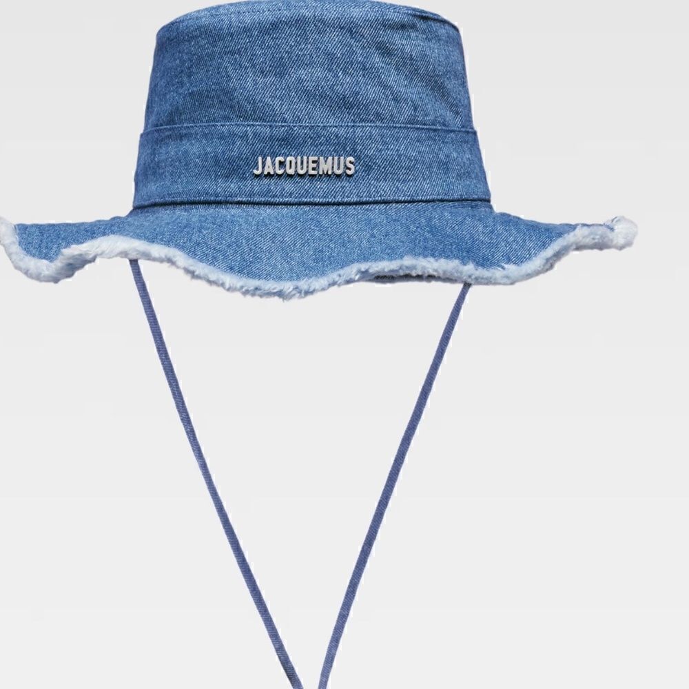 NEW With Tags Jacquemus Denim Bucket Hat - With Dust bag Authentic Size 58